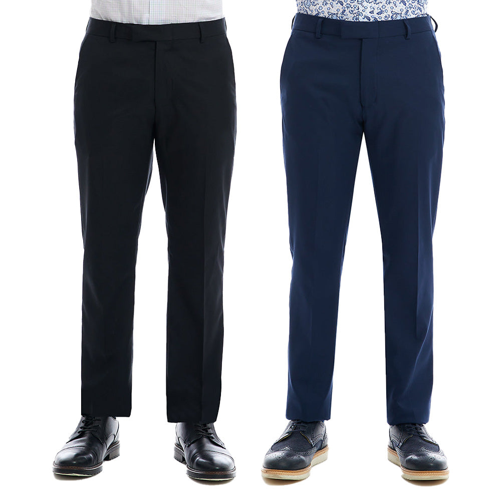 Set 2 Pantalones de Vestir Slim Fit Vittorio Forti Hombre