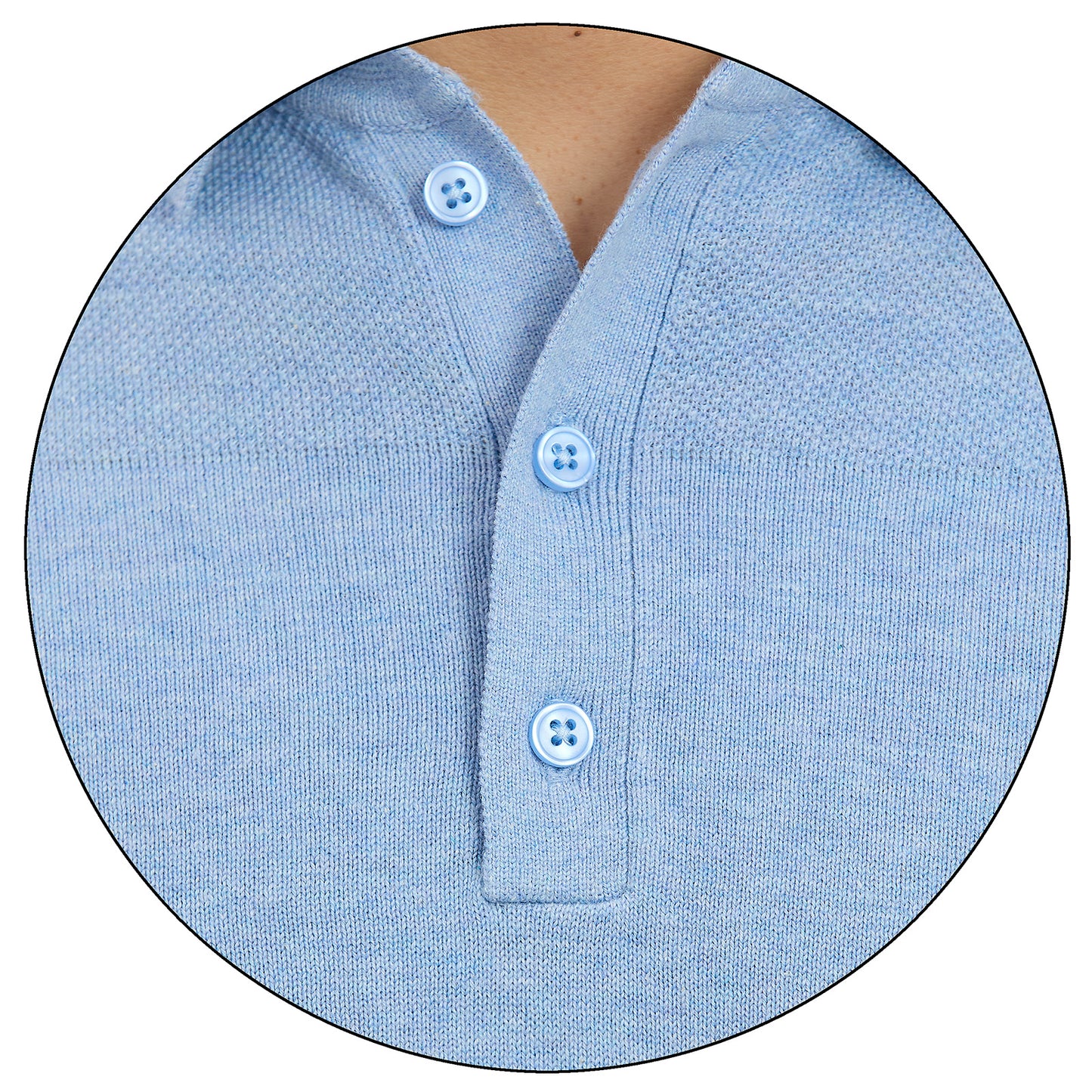 Detalle Cuello de Playera de Hombre Tipo Polo Estilo Casual