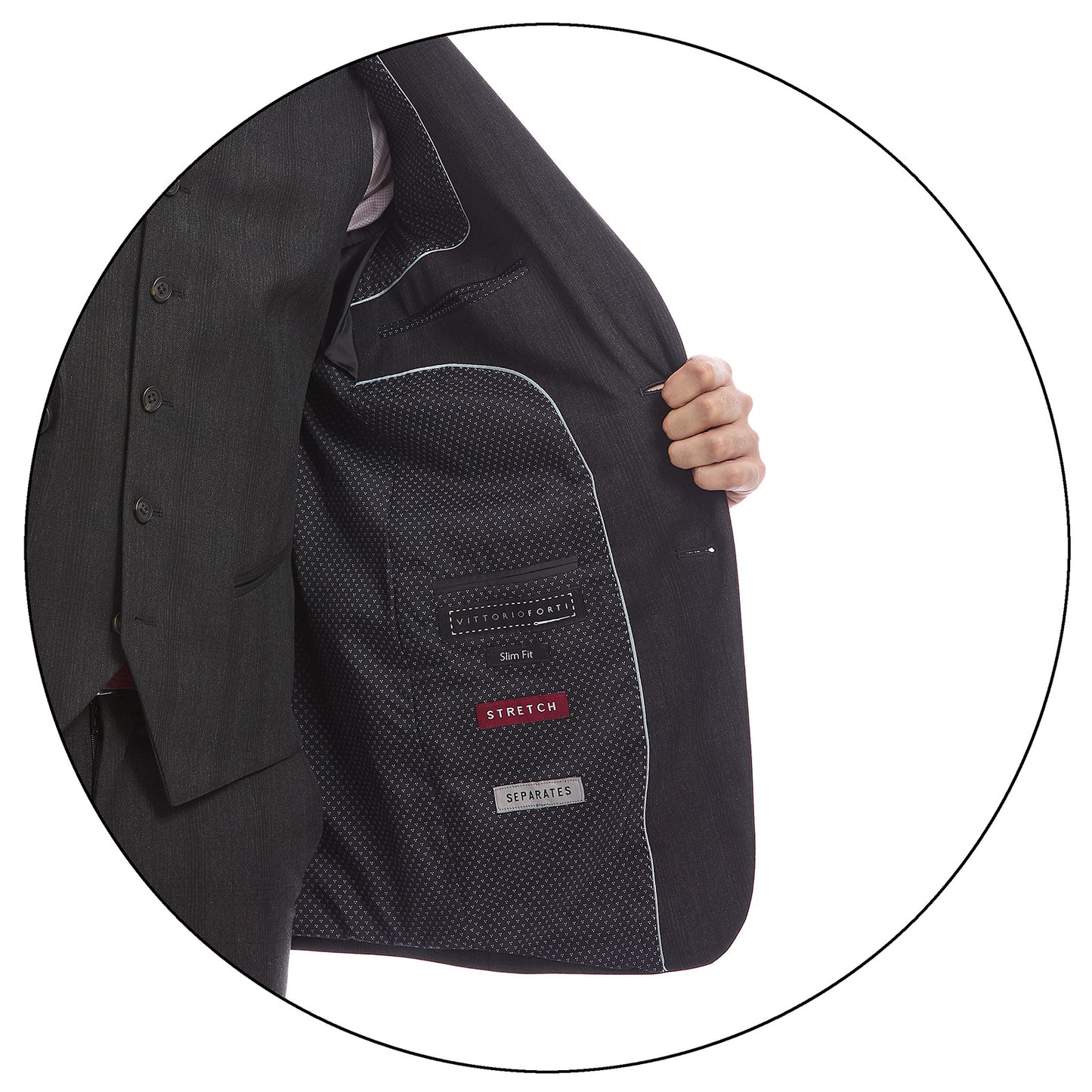 Saco Para Hombre Separates Fit Slim en tejido a Cuadros