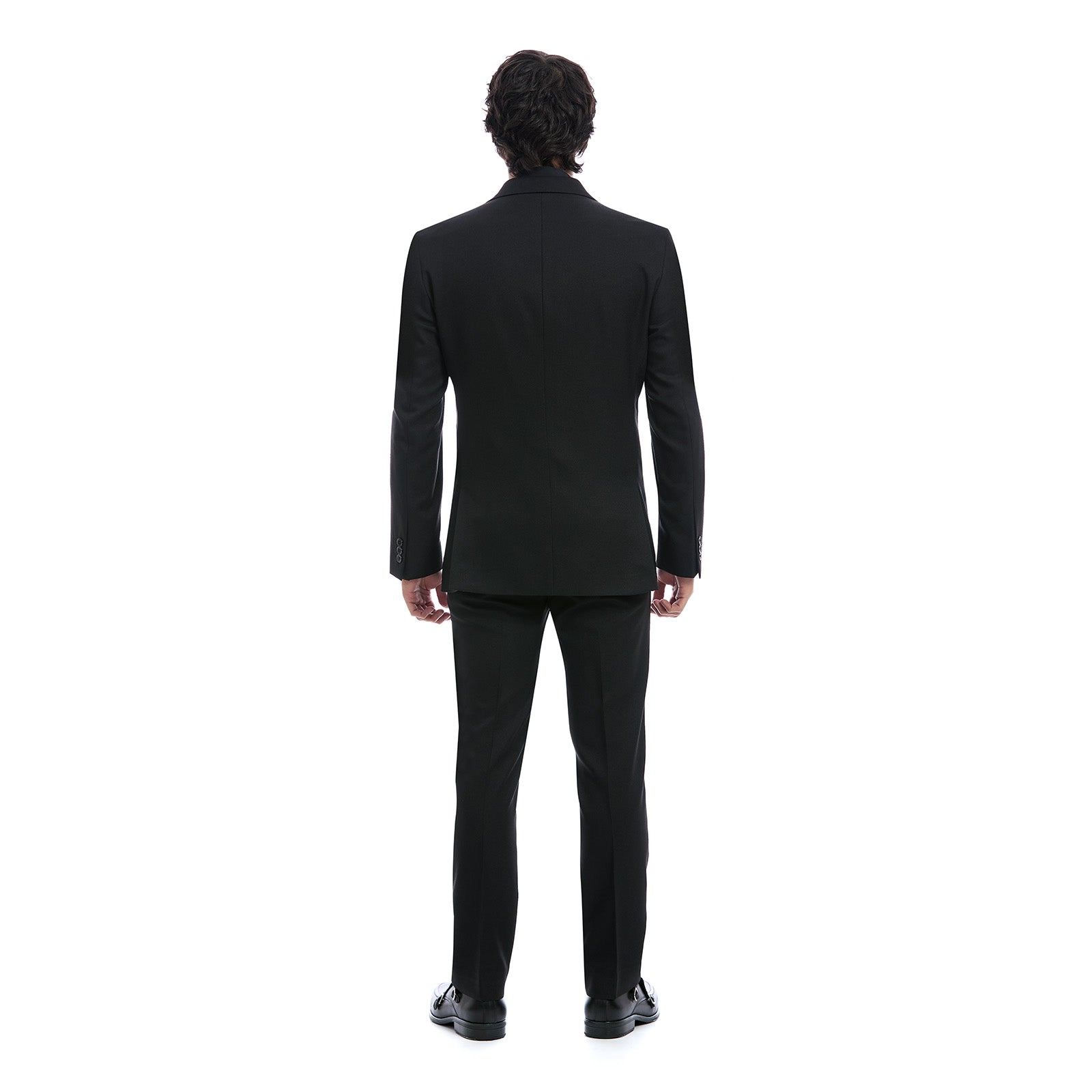 Traje Slim para Caballero Liso Vista de Espalda