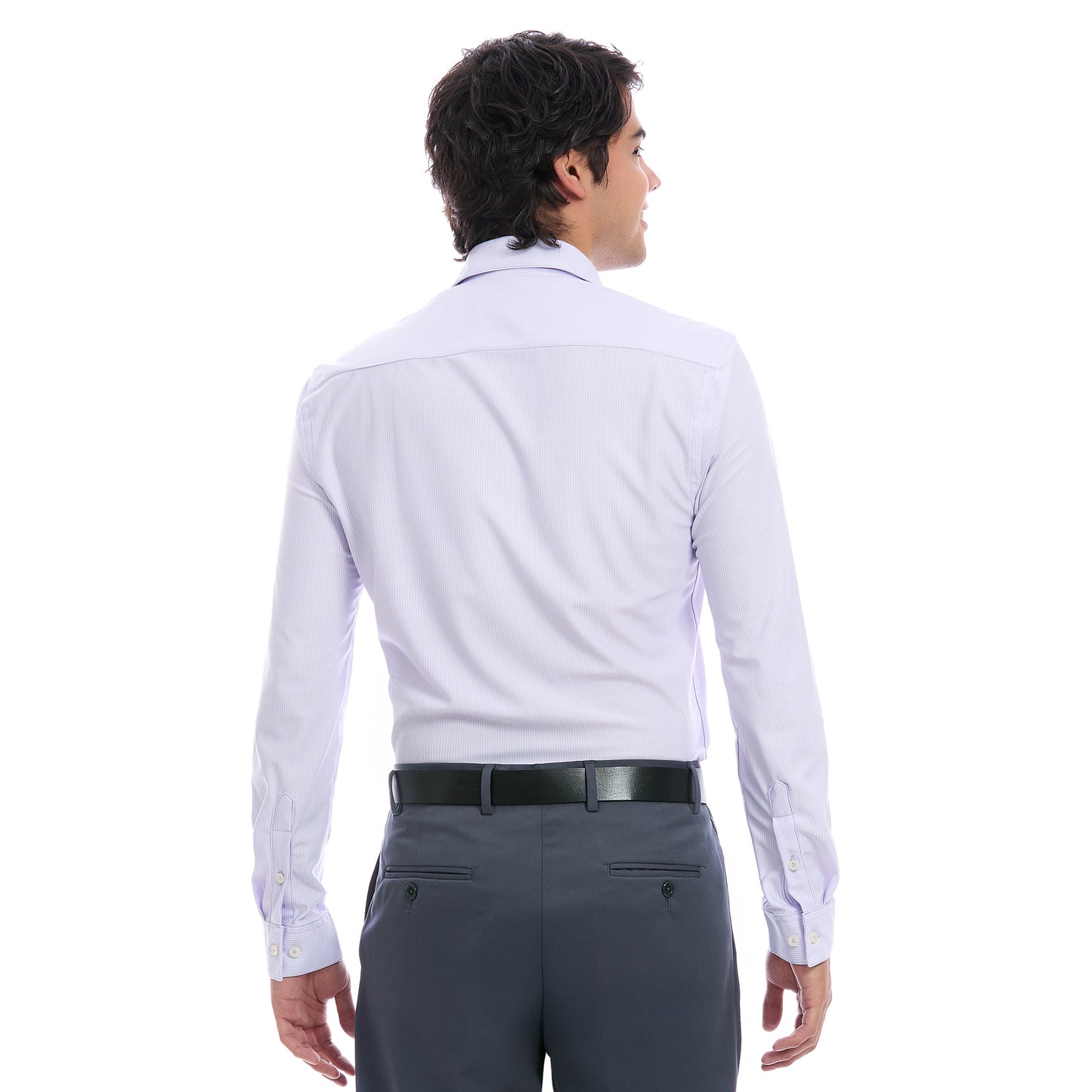 Camisa Formal Slim Fit Para Hombre A Cuadros