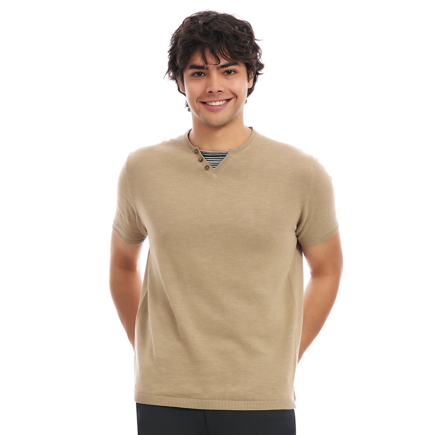 Playera Casual para Hombre Cuello Redondo Manga Corta