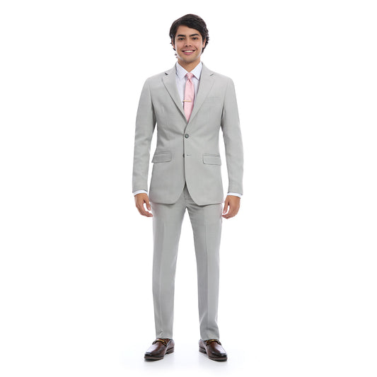 Traje Recto Dos Botones Fit Slim Liso