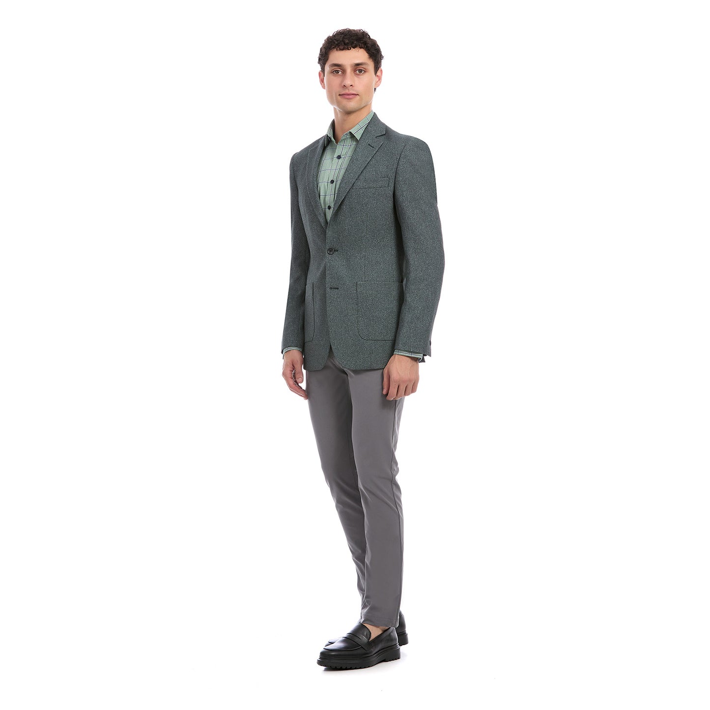 Saco Casual Para Caballero Slim Fit En Tejido  Liso