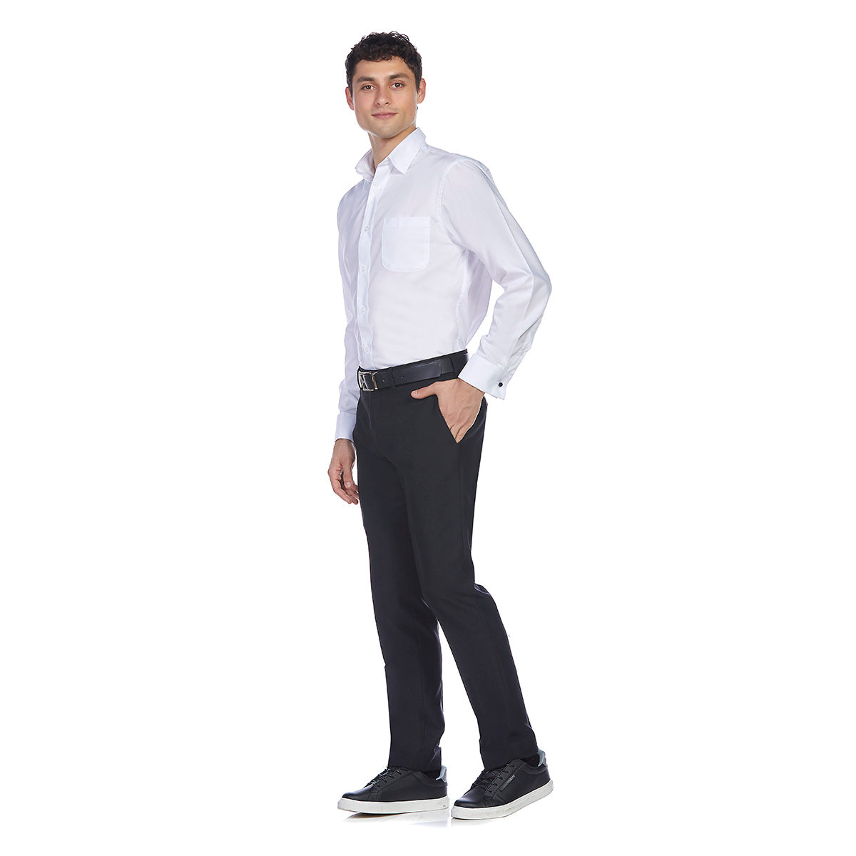 Camisa básica lisa Regular Fit