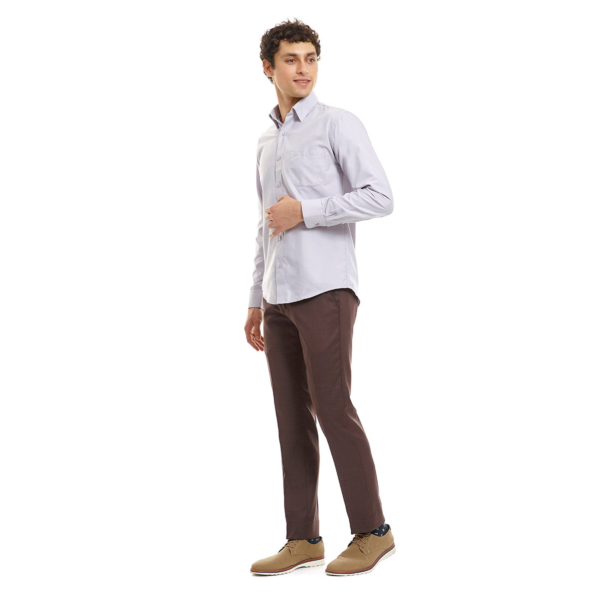 Camisa básica formal lisa Slim Fit