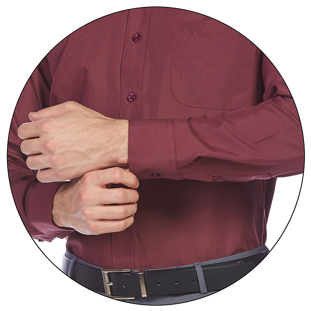 Camisa básica formal lisa Slim Fit