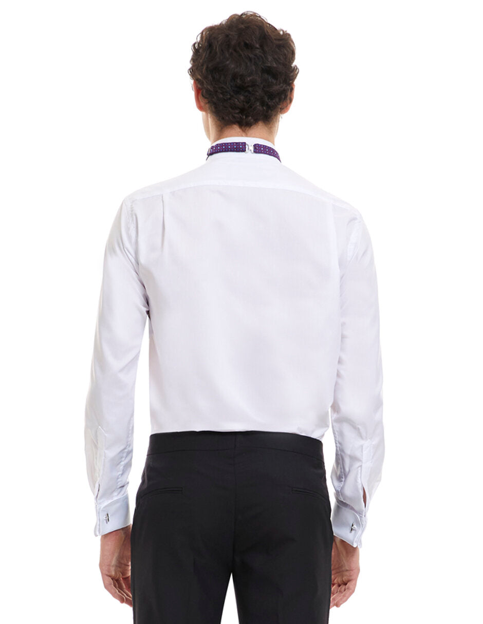 Camisa básica de ceremonia cuello de paloma Slim Fit