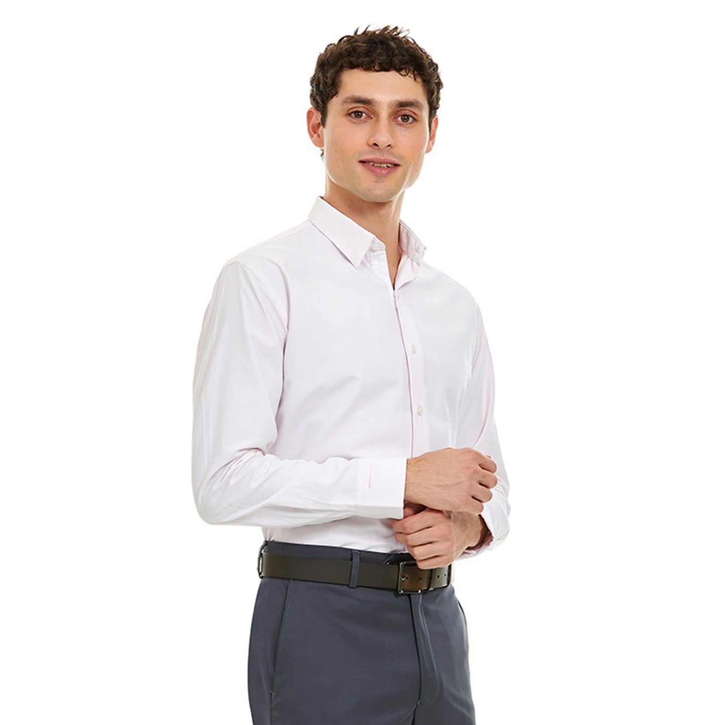 Camisa Para Caballero Slim Fit A Cuadros Manga Larga