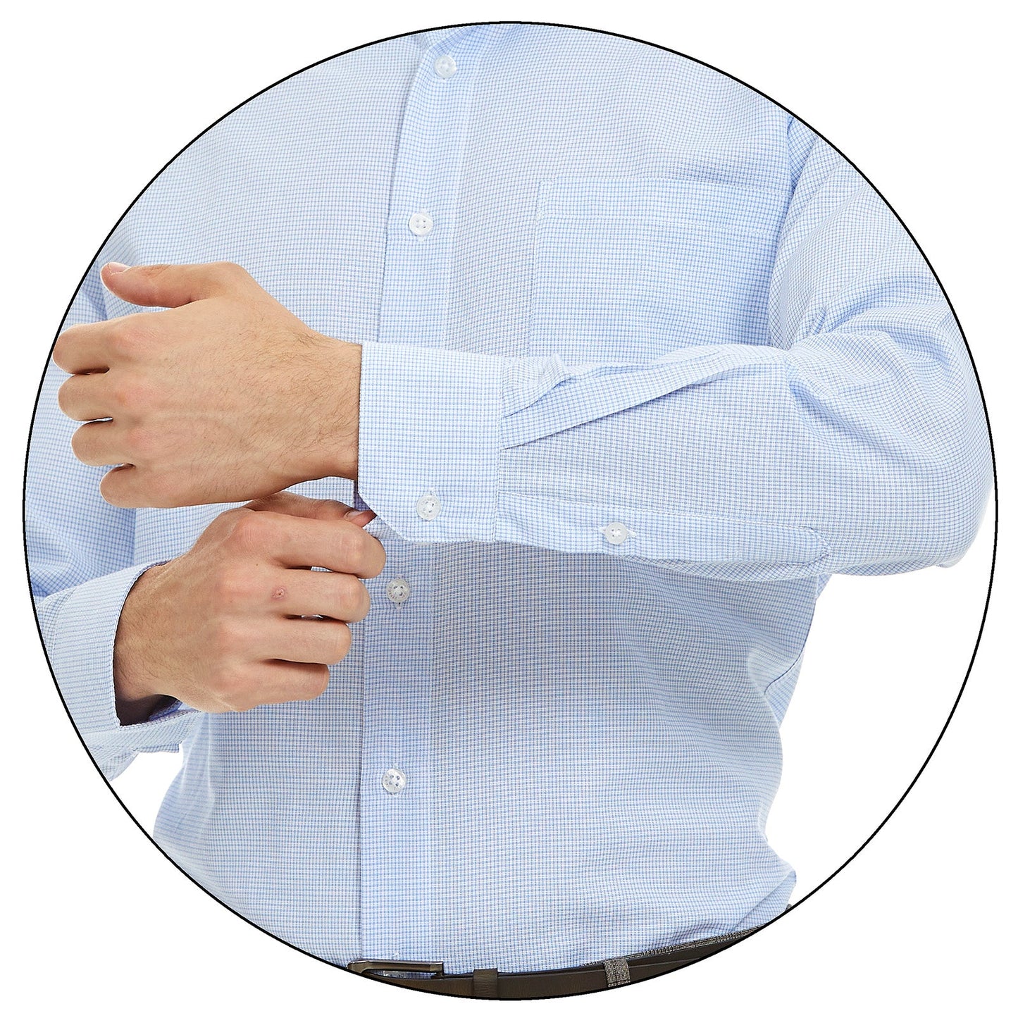 Camisa de Vestir Para Caballero Slim Fit A Cuadros