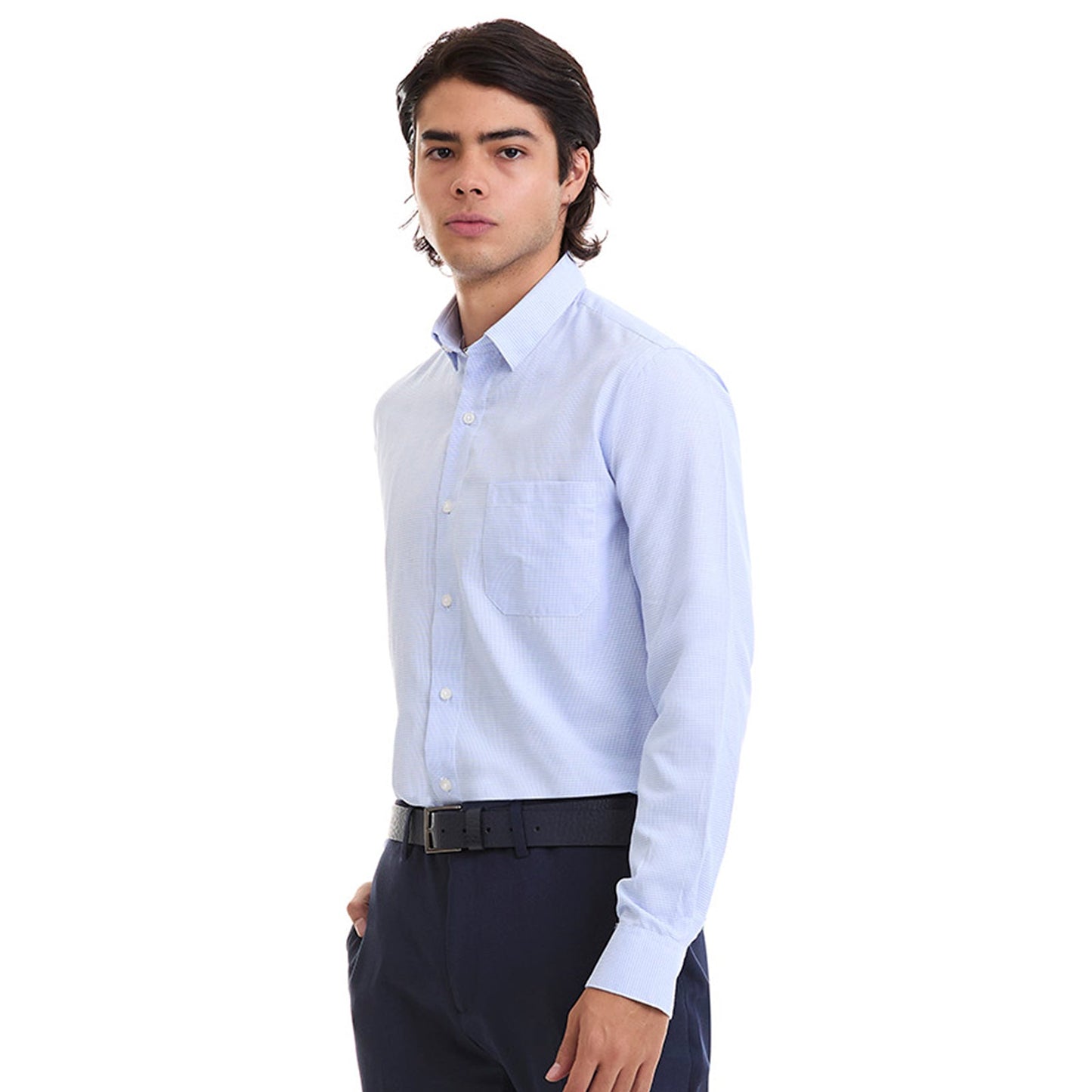 Camisa de Vestir Para Caballero Slim Fit A Cuadros
