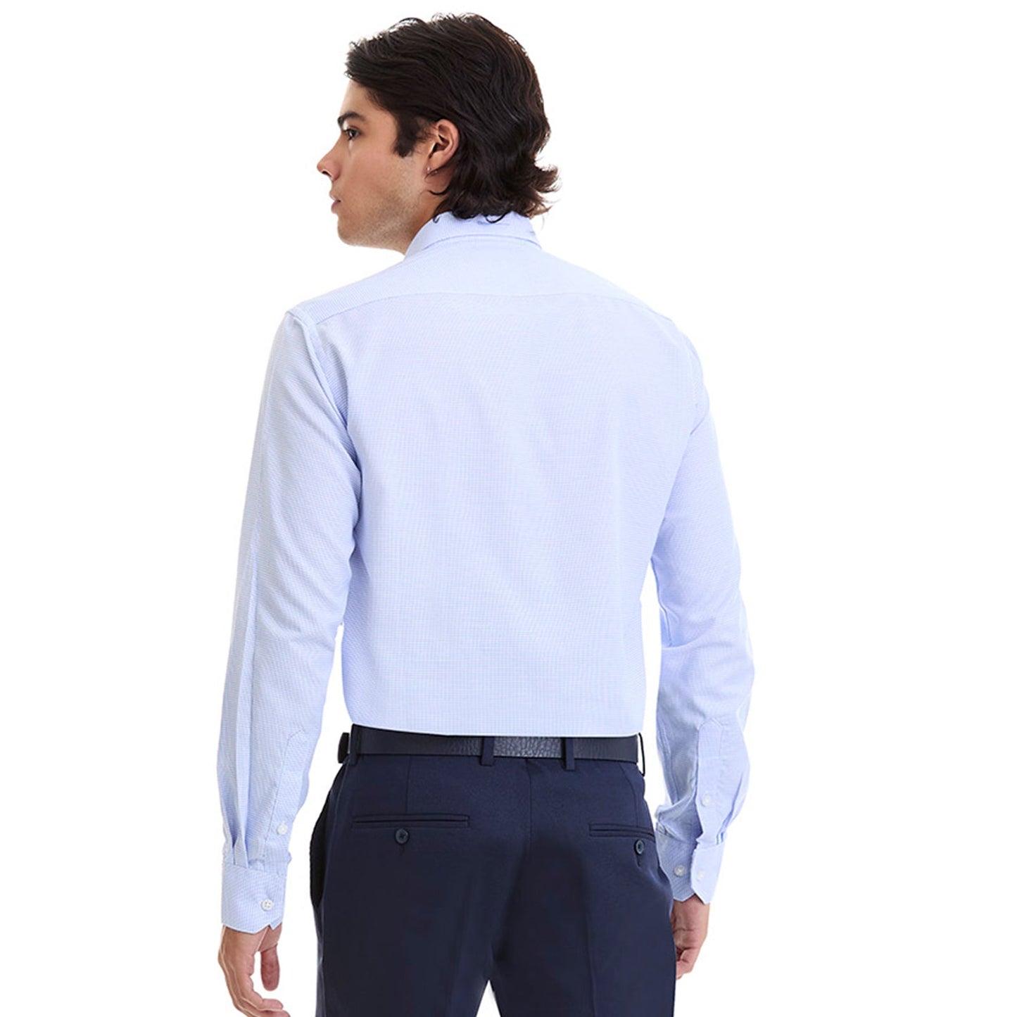Camisa de Vestir Para Caballero Slim Fit A Cuadros