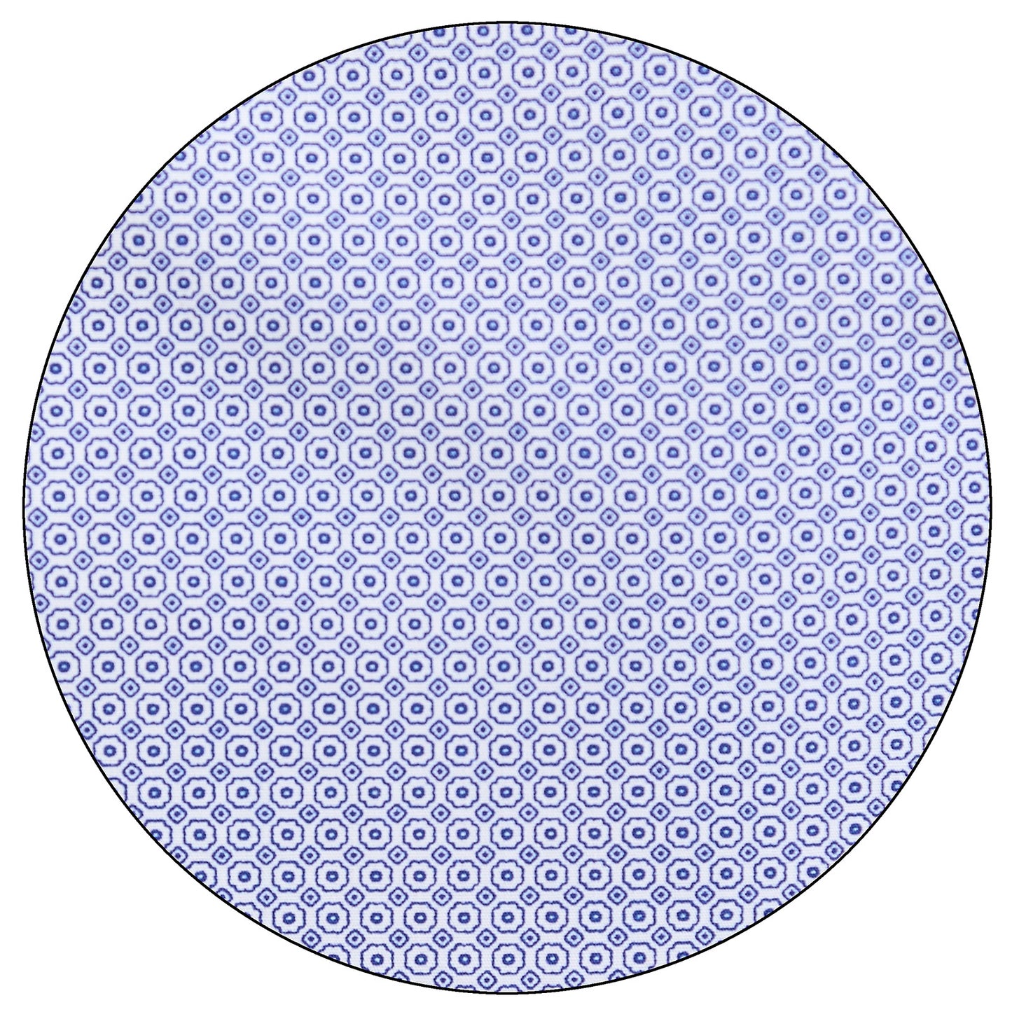 Camisa vestir para caballero Fit Slim en tejido con motivos azules estampados