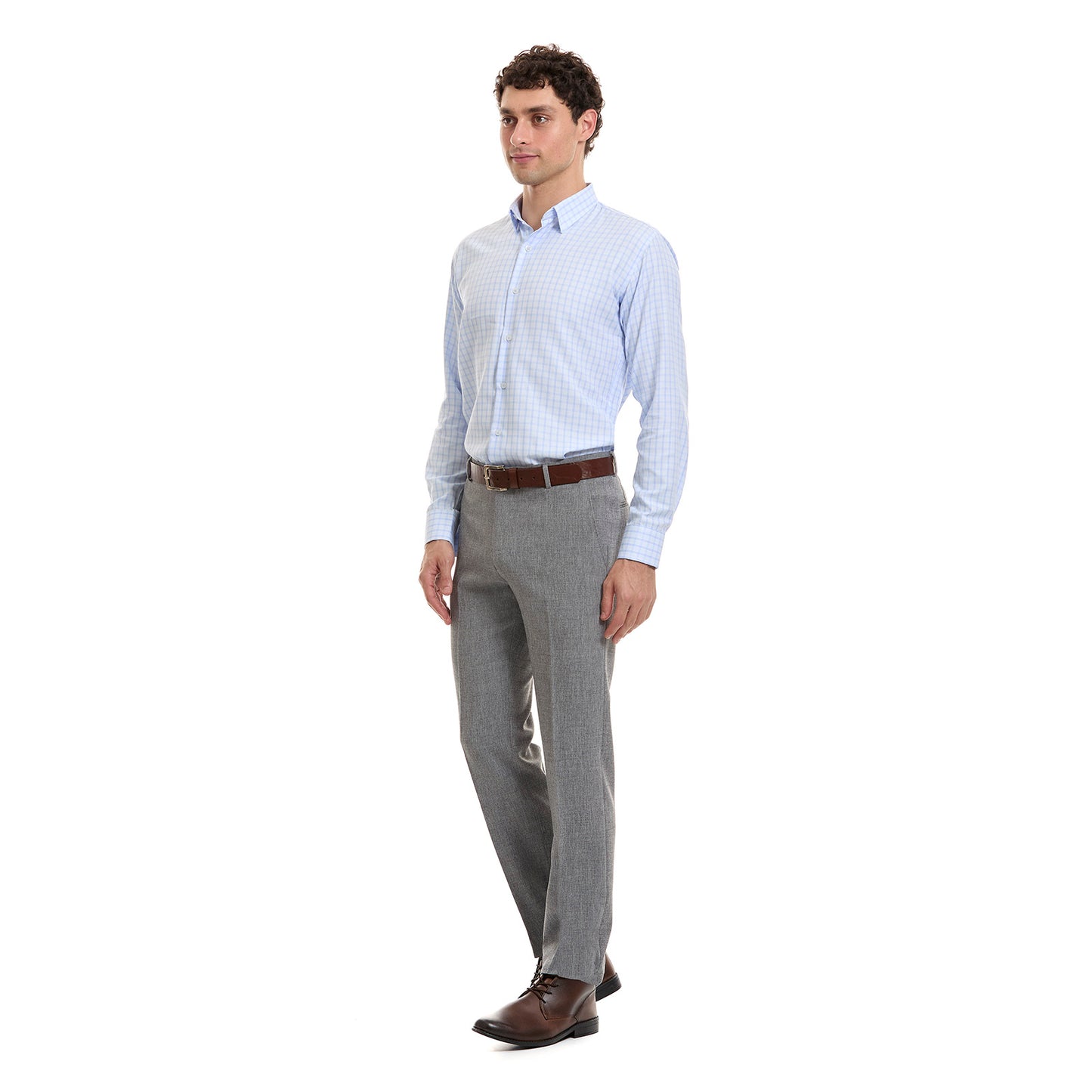 Camisa Formal Para Hombre Fit Slim A Cuadros