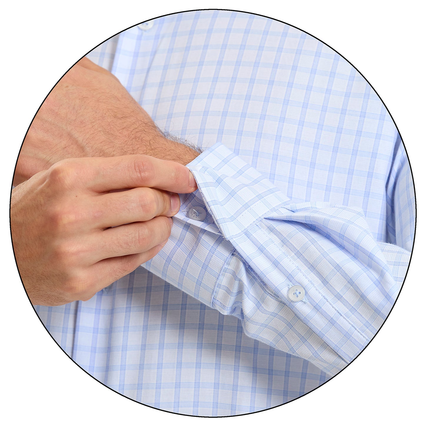 Camisa Formal Para Hombre Fit Slim A Cuadros