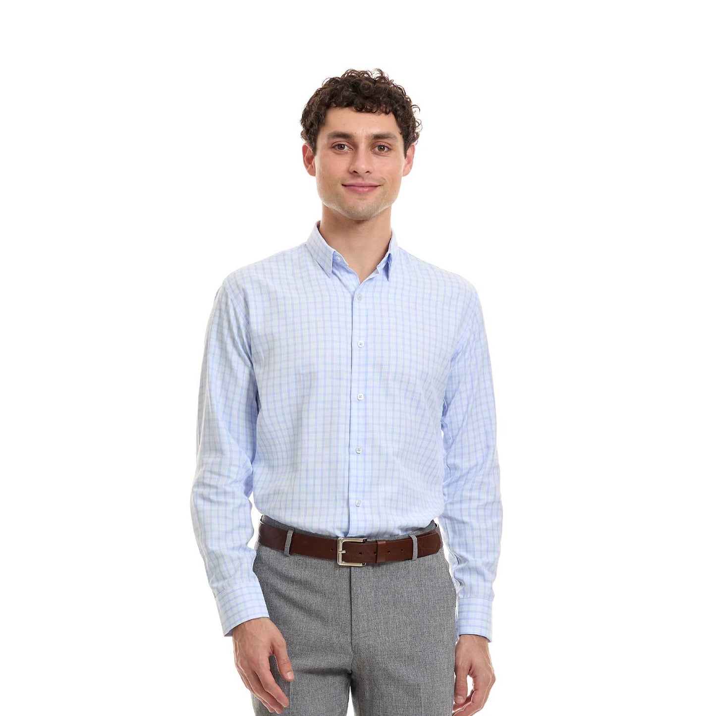 Camisa Formal Para Hombre Fit Slim A Cuadros