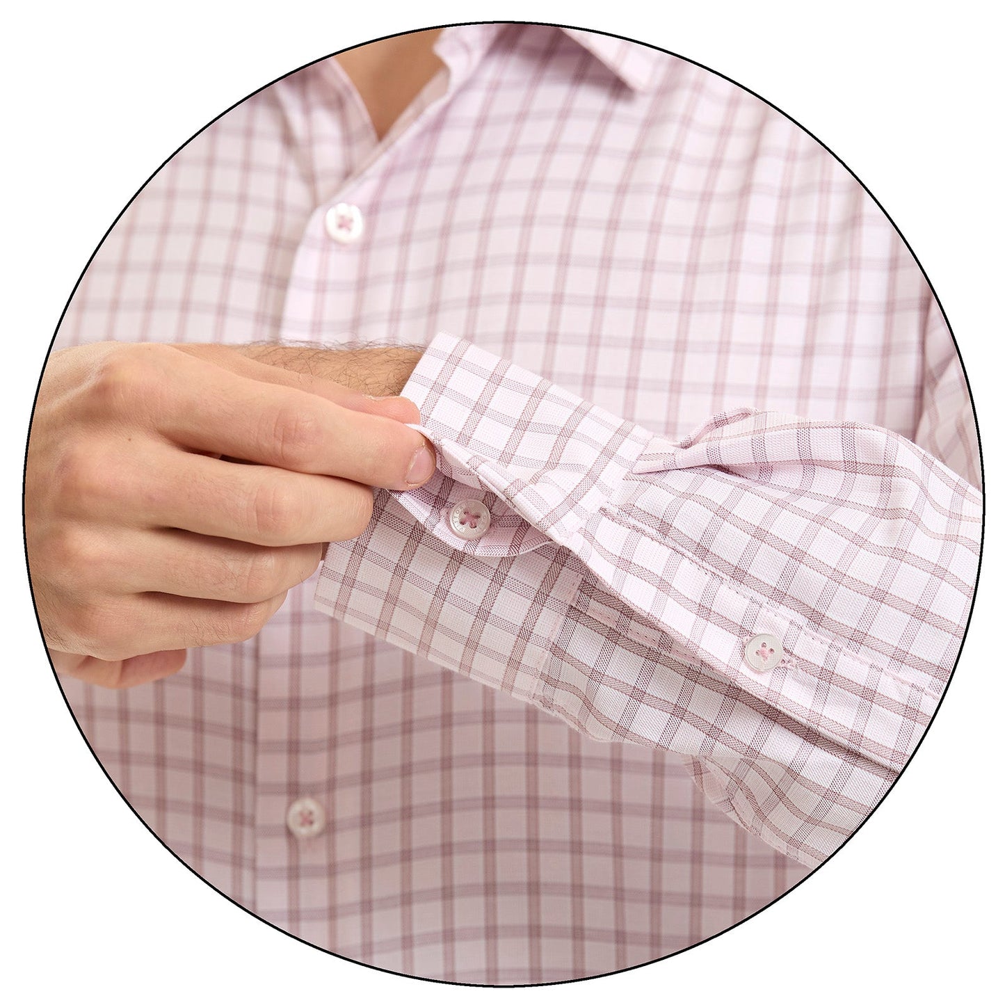 Camisa Formal Para Hombre Fit Slim A Cuadros