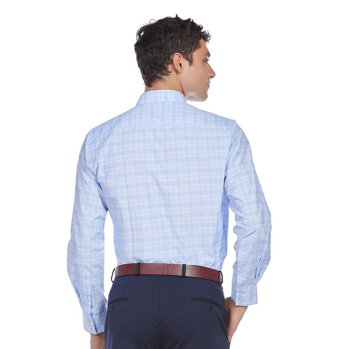 Camisa de vestir en tejido a cuadros Slim Fit