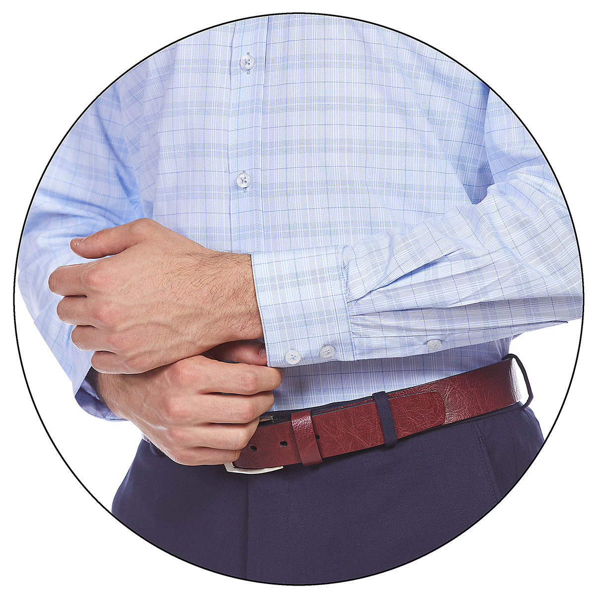 Camisa de vestir en tejido a cuadros Slim Fit