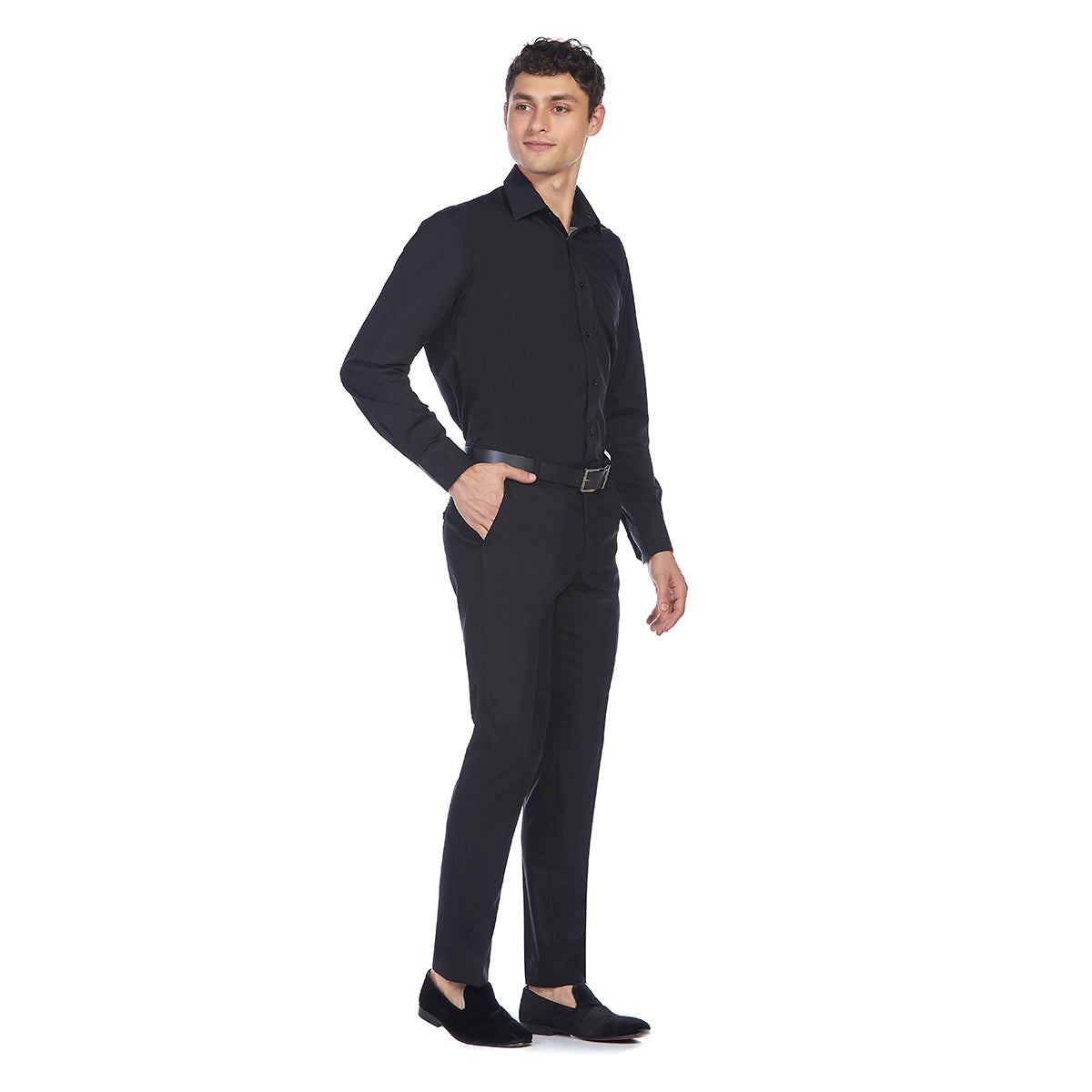 Camisa basica formal lisa Slim Fit