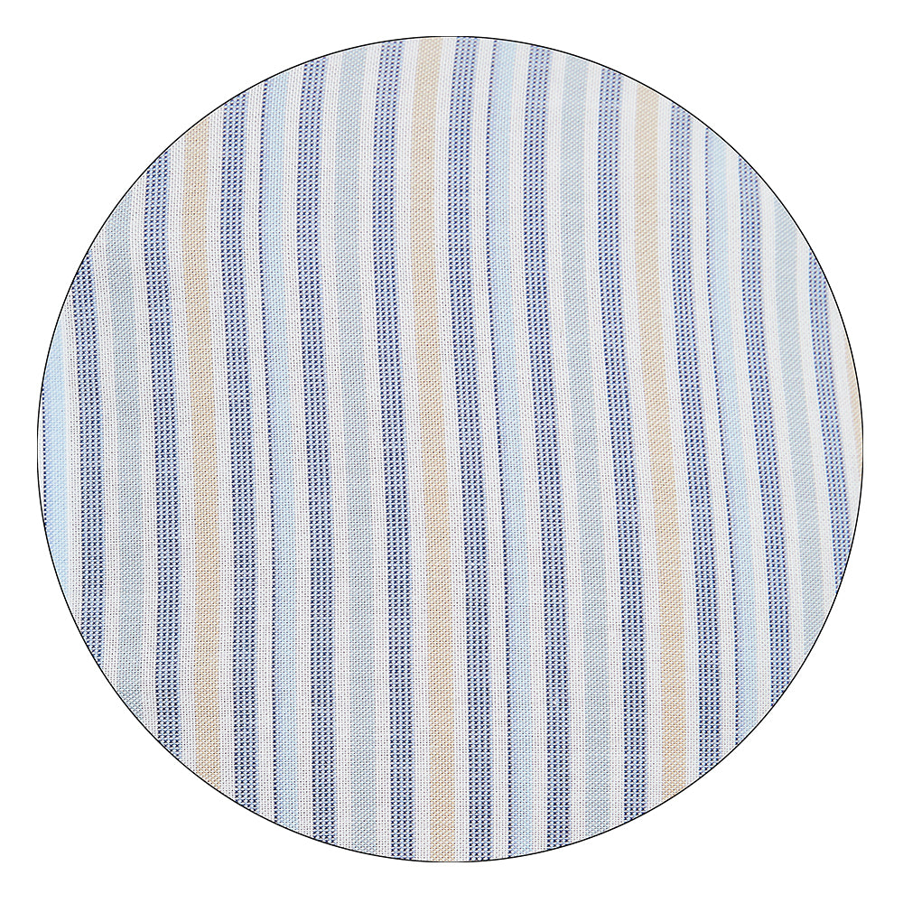 Camisa de vestir en tejido a rayas multicolor Slim Fit