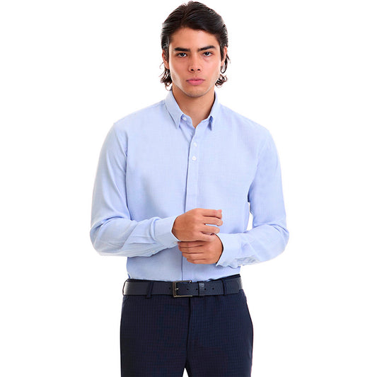 Camisa de Vestir Para Hombre fit slim Manga Larga