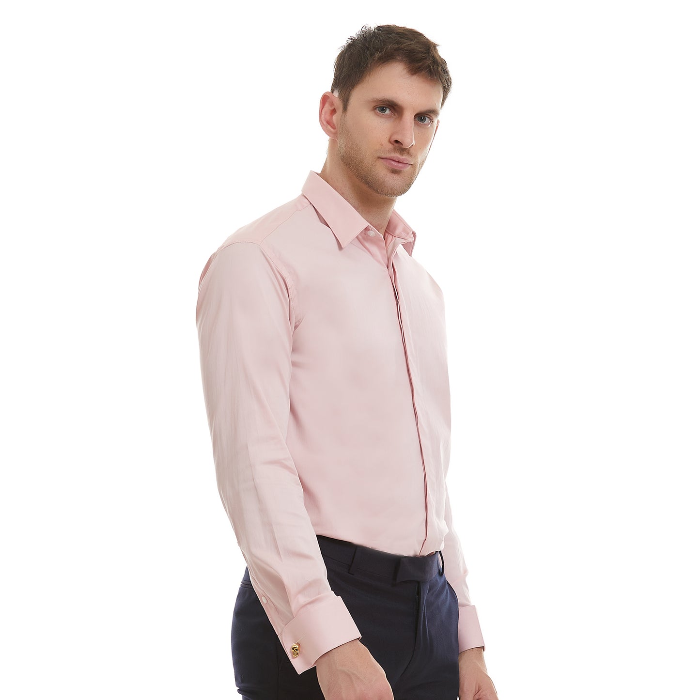 Camisa de Ceremonia Para Hombre Slim Fit Lisa