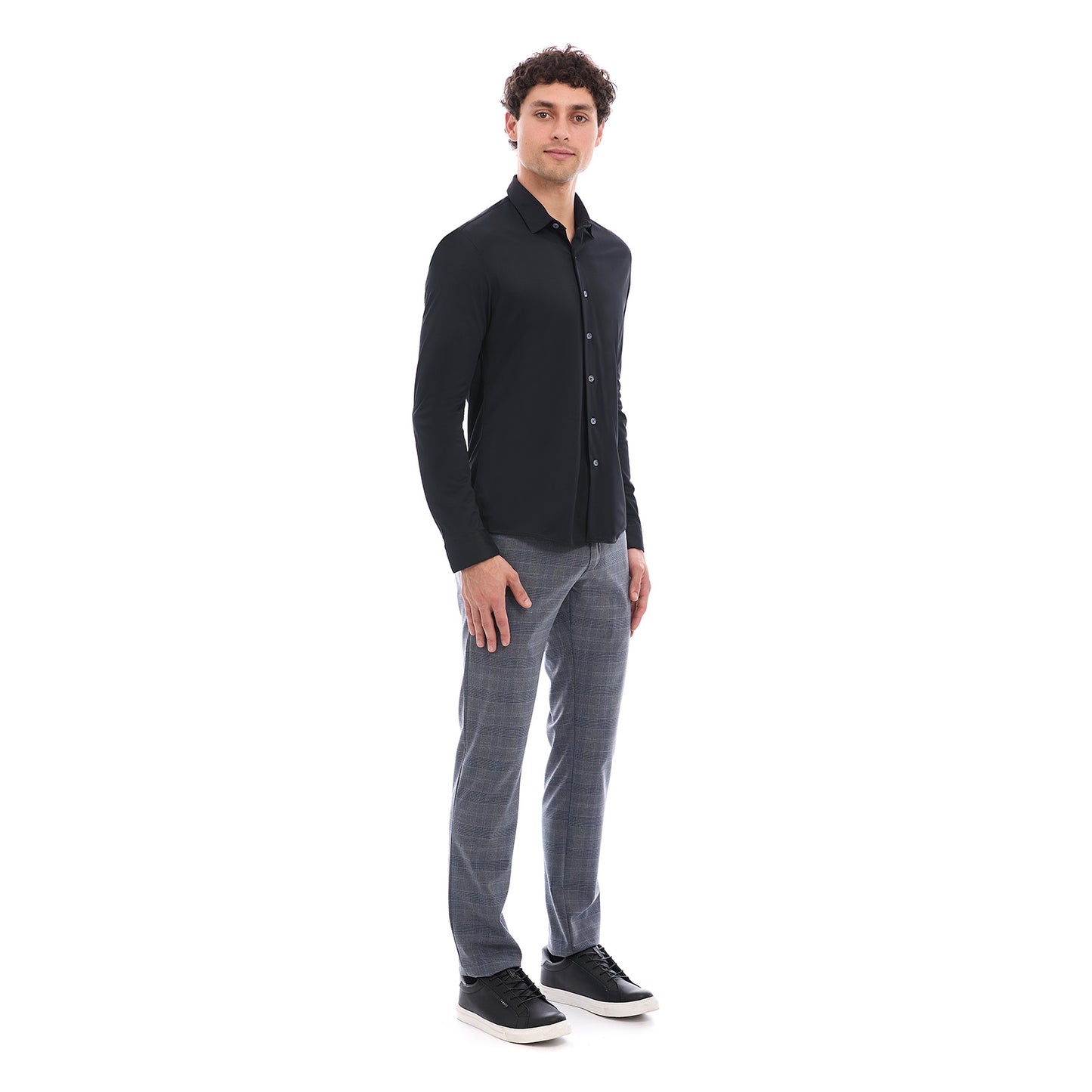 Camisa Business Casual Extra Slim Manga Larga