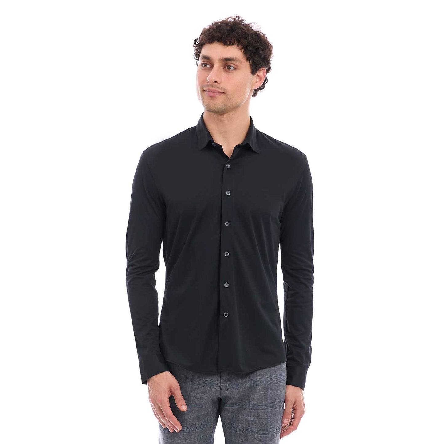 Camisa Business Casual Extra Slim Manga Larga