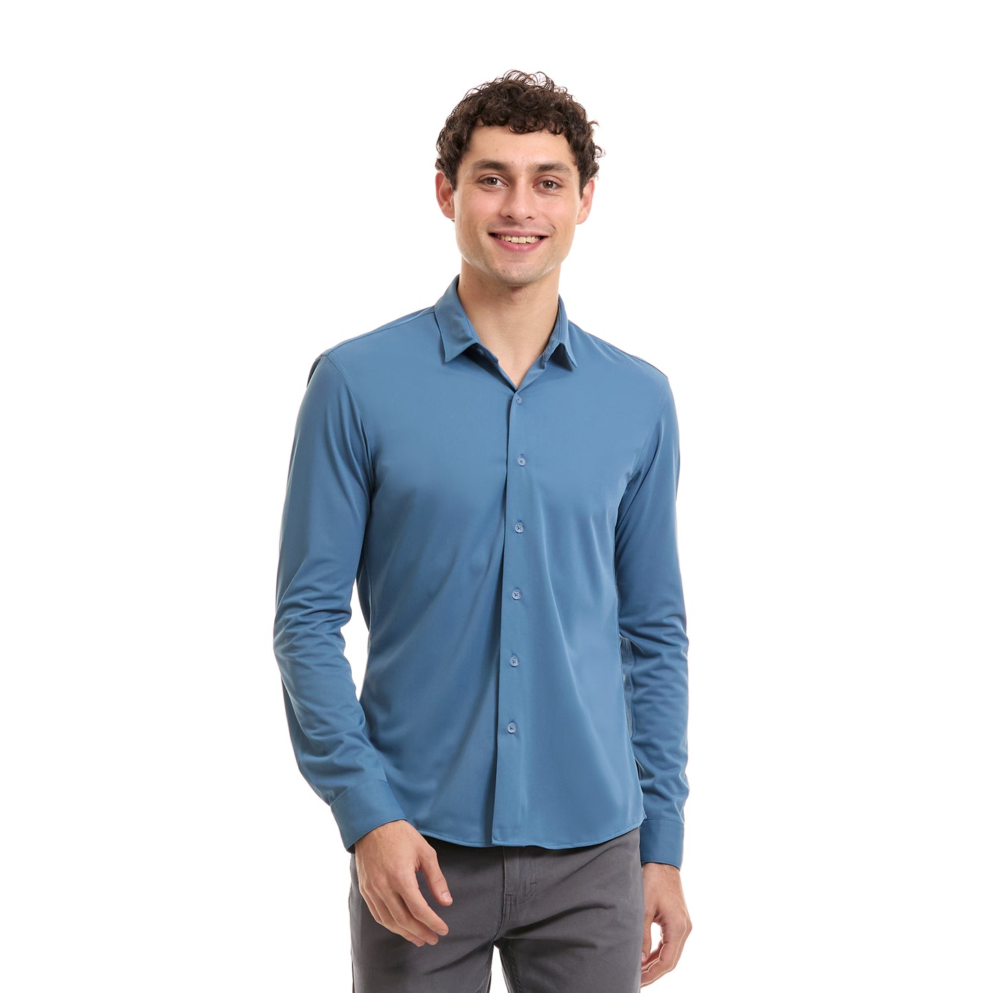 Camisa Business Casual Extra Slim Manga Larga