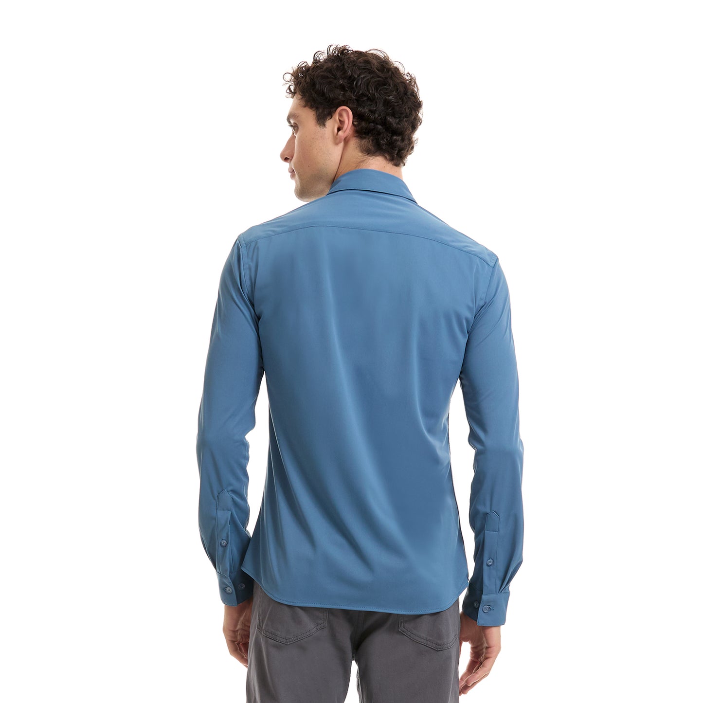 Camisa Business Casual Extra Slim Manga Larga