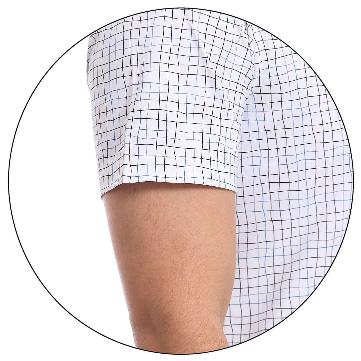 Camisa formal Fit Extra Slim en tejido de poliéster a cuadros