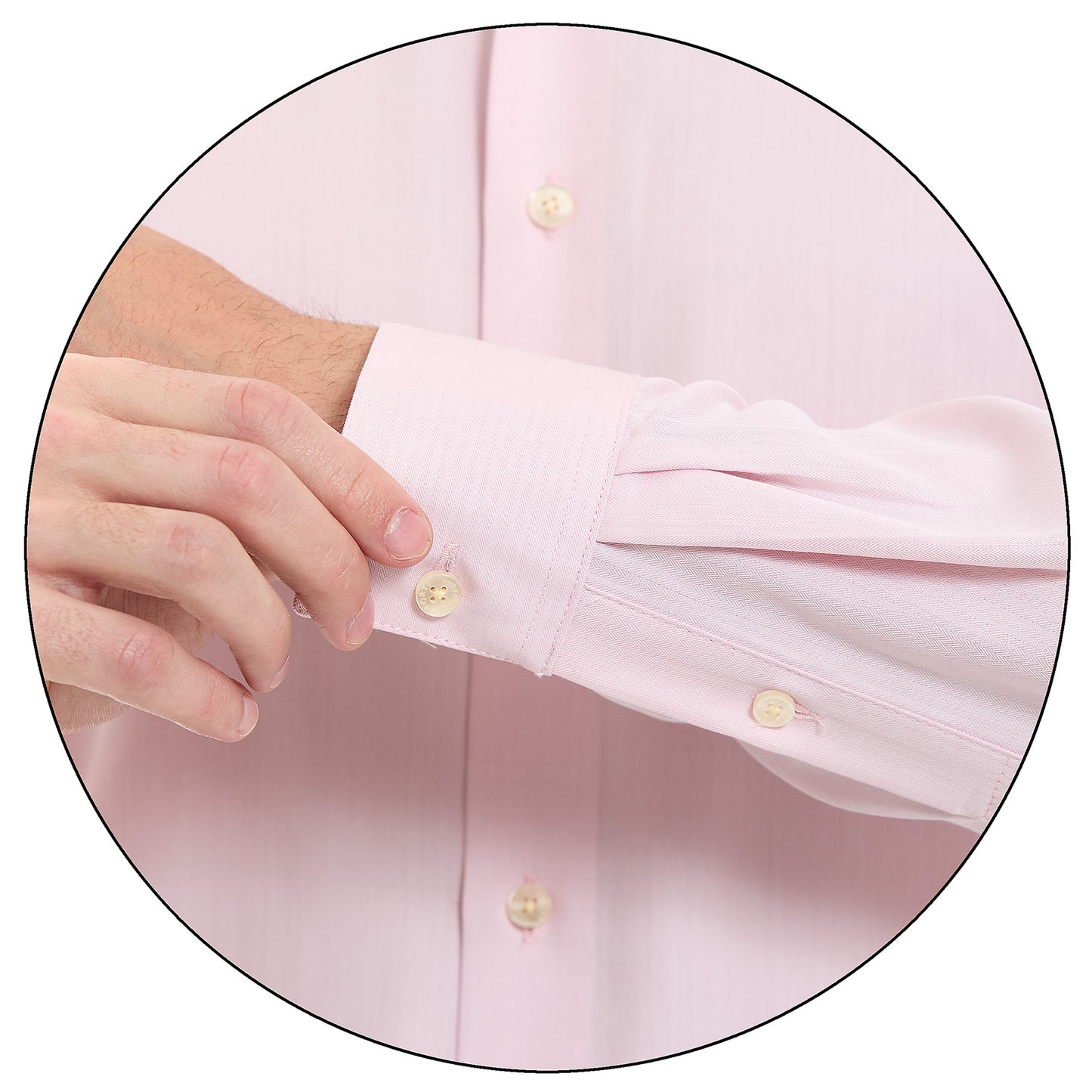 Camisa Formal Slim Fit Vittorio Forti Algodón Rosa