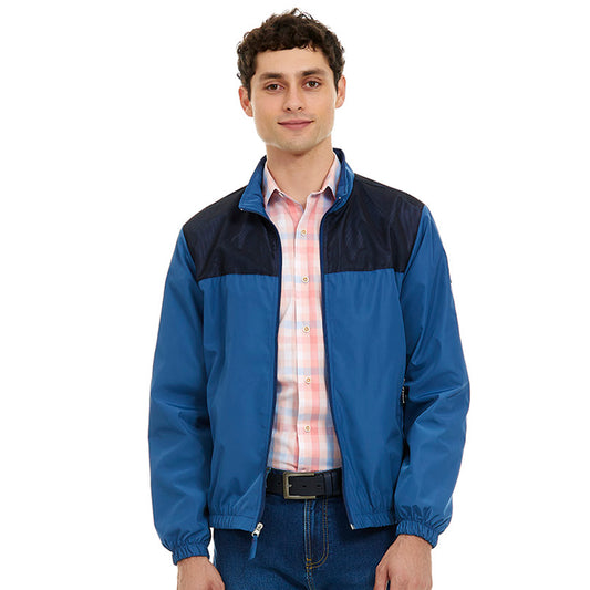 Chamarra Casual Para Caballerp con zipper delantero y bolsillos