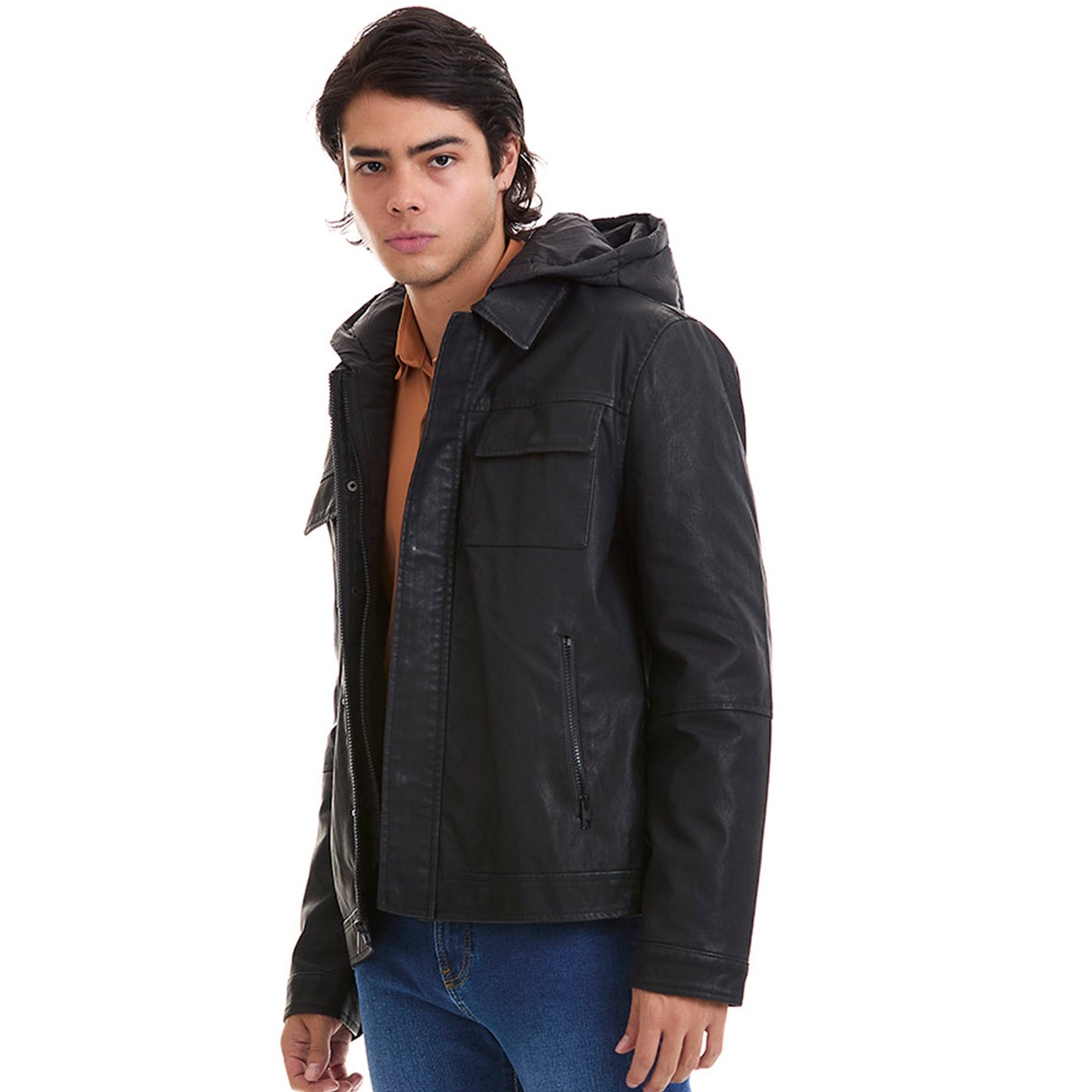 Chamarra Casual para Hombre Slim Fit Doble Cierre