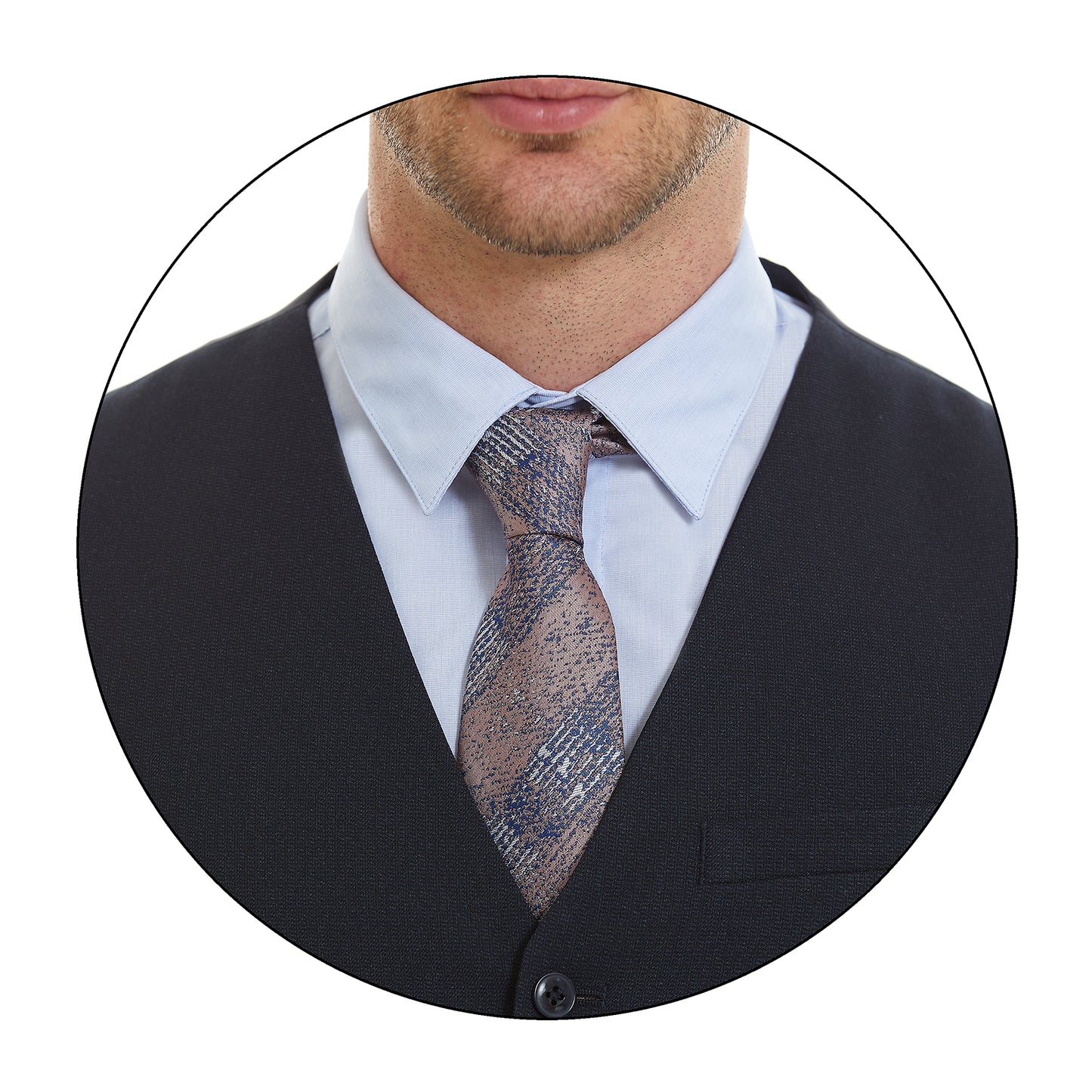 Chaleco separates en tejido liso Slim Fit