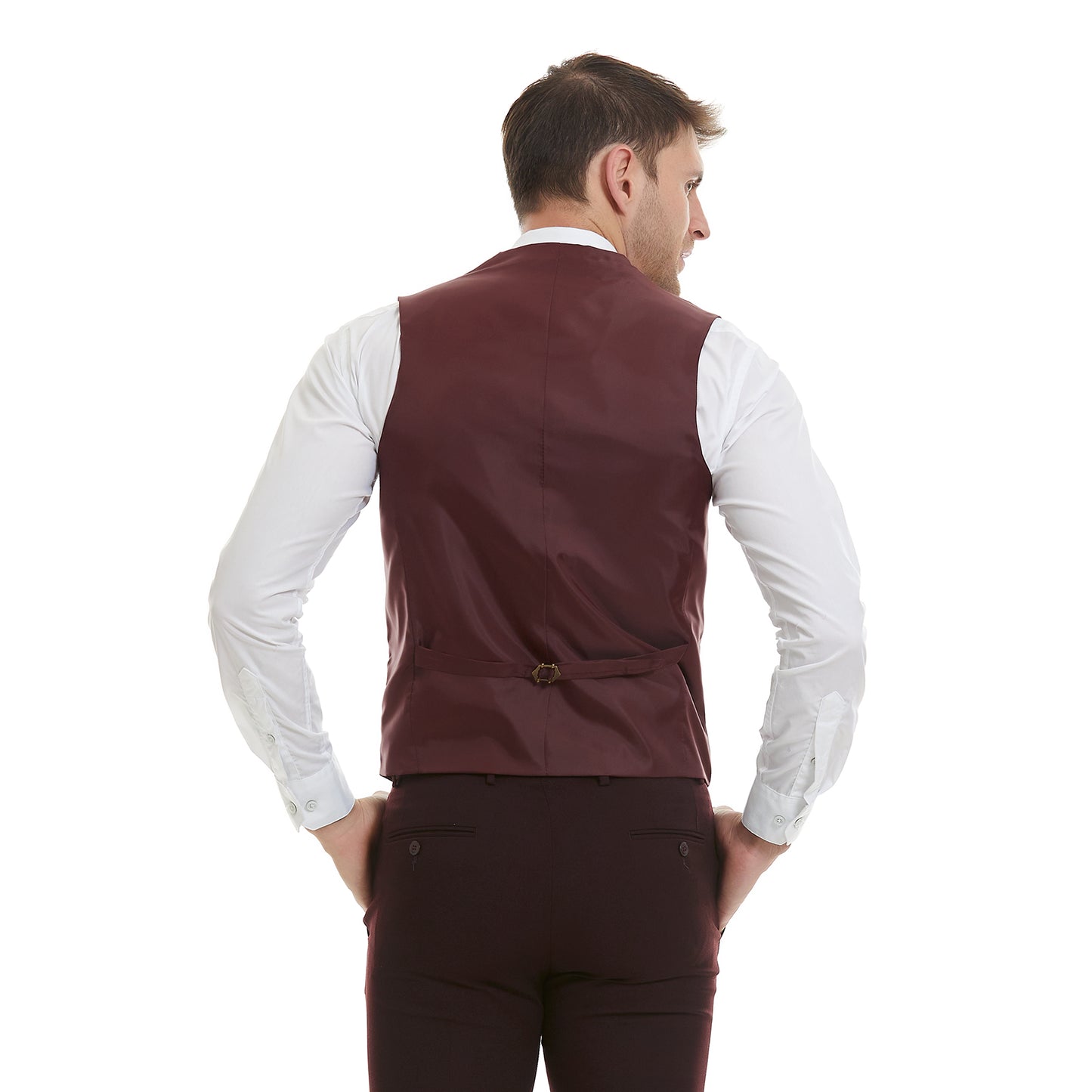 Chaleco separates en tejido liso Slim Fit