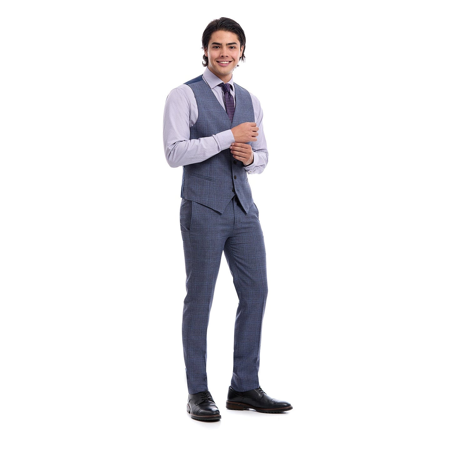 Chaleco Separates Fit Slim en Tejido a Cuadros