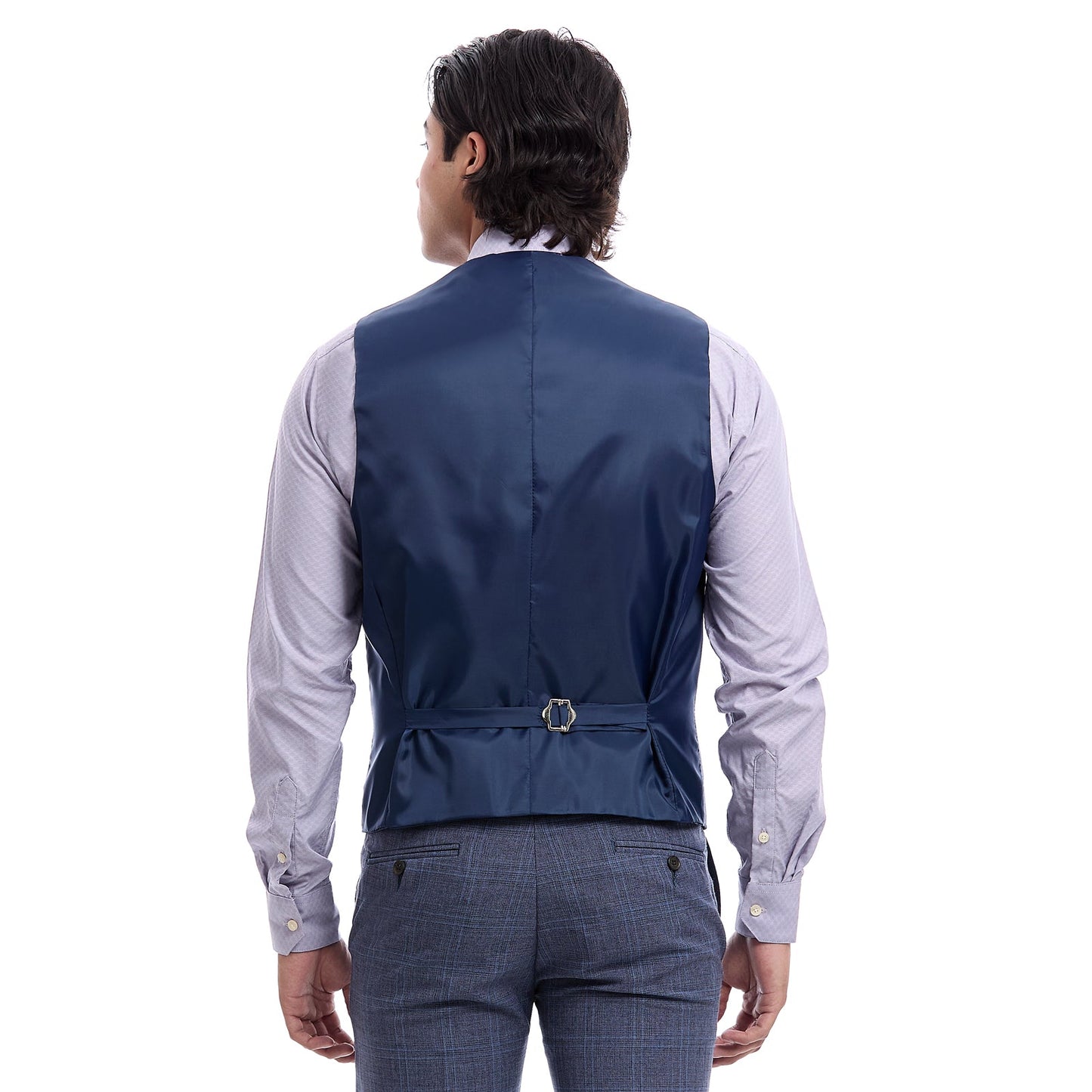 Chaleco Separates Fit Slim en Tejido a Cuadros
