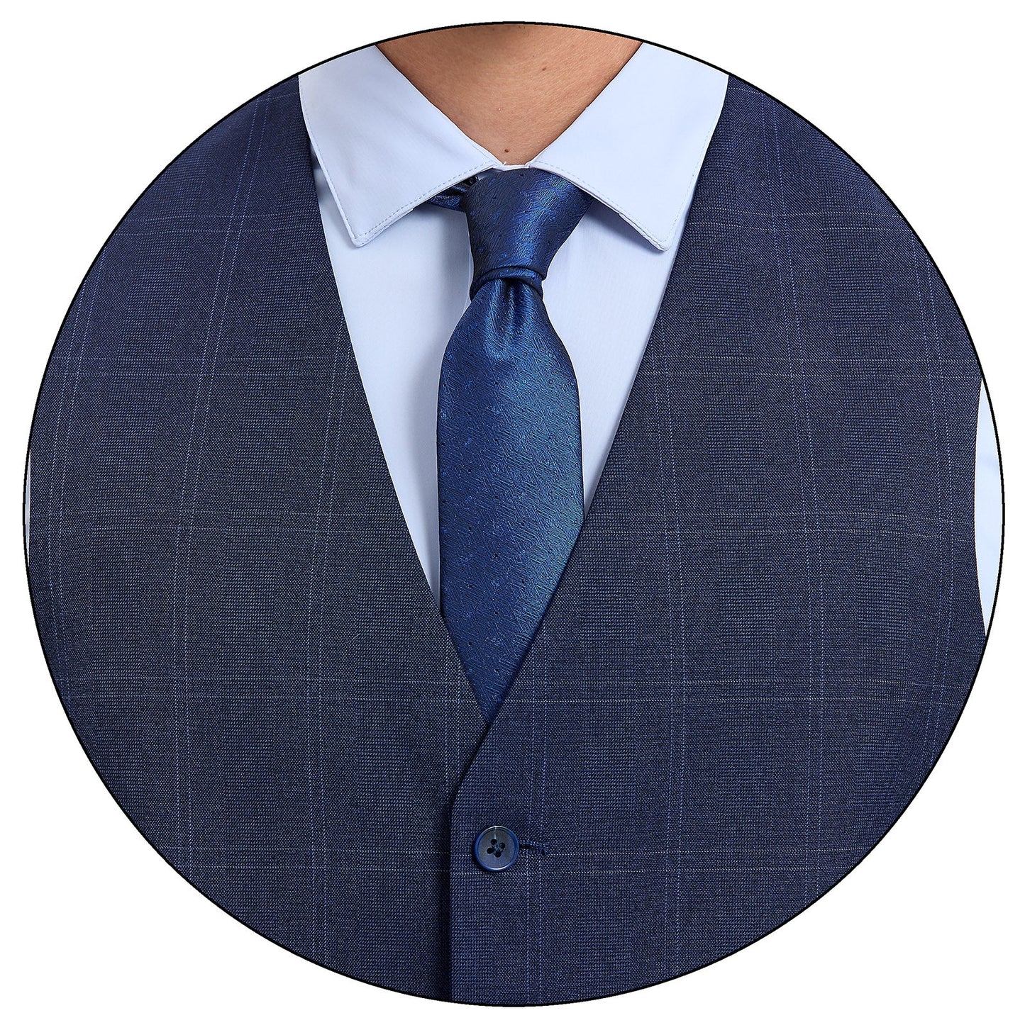 Chaleco Separate para caballero Slim Fit Tejido A Cuadros