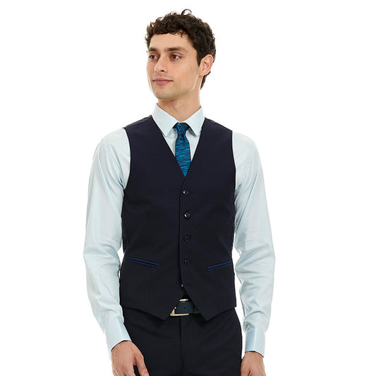 Chaleco Separates Para Caballero  Slim Fit en Tejido Falso Liso