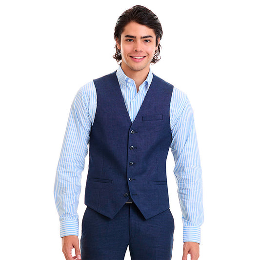 Chaleco Separates Para Hombre  Slim Fit Recto 5 Botones