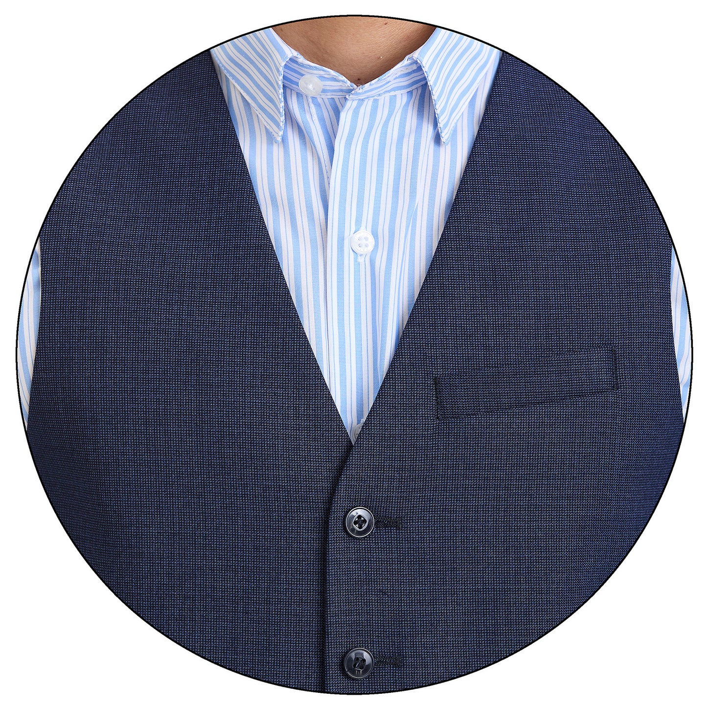 Chaleco Separates Para Hombre  Slim Fit Recto 5 Botones