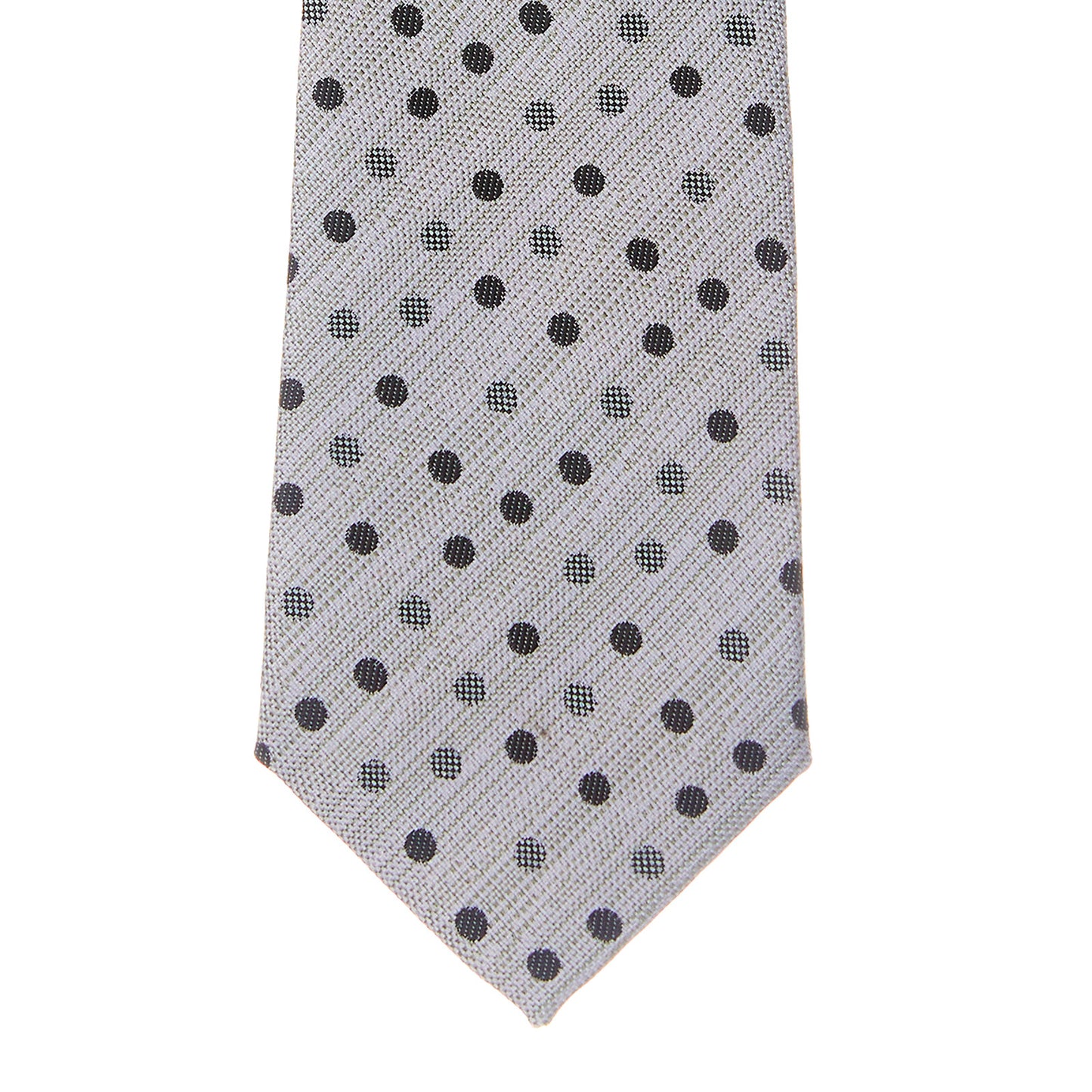 Corbata en tejido jacquard con mini motivos de lunares Vittorio Forti