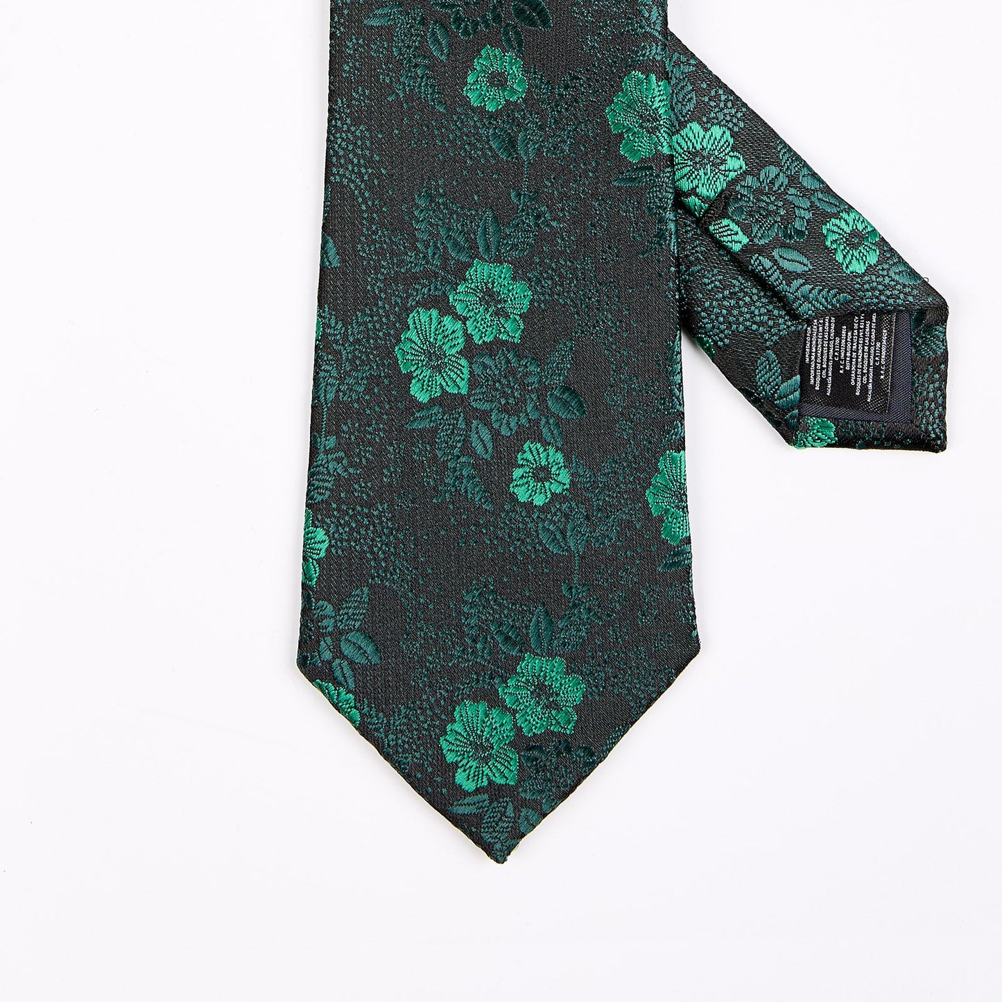 Corbata Confeccionada en Tejido Jaquard Motivos Florales Vittorio Forti