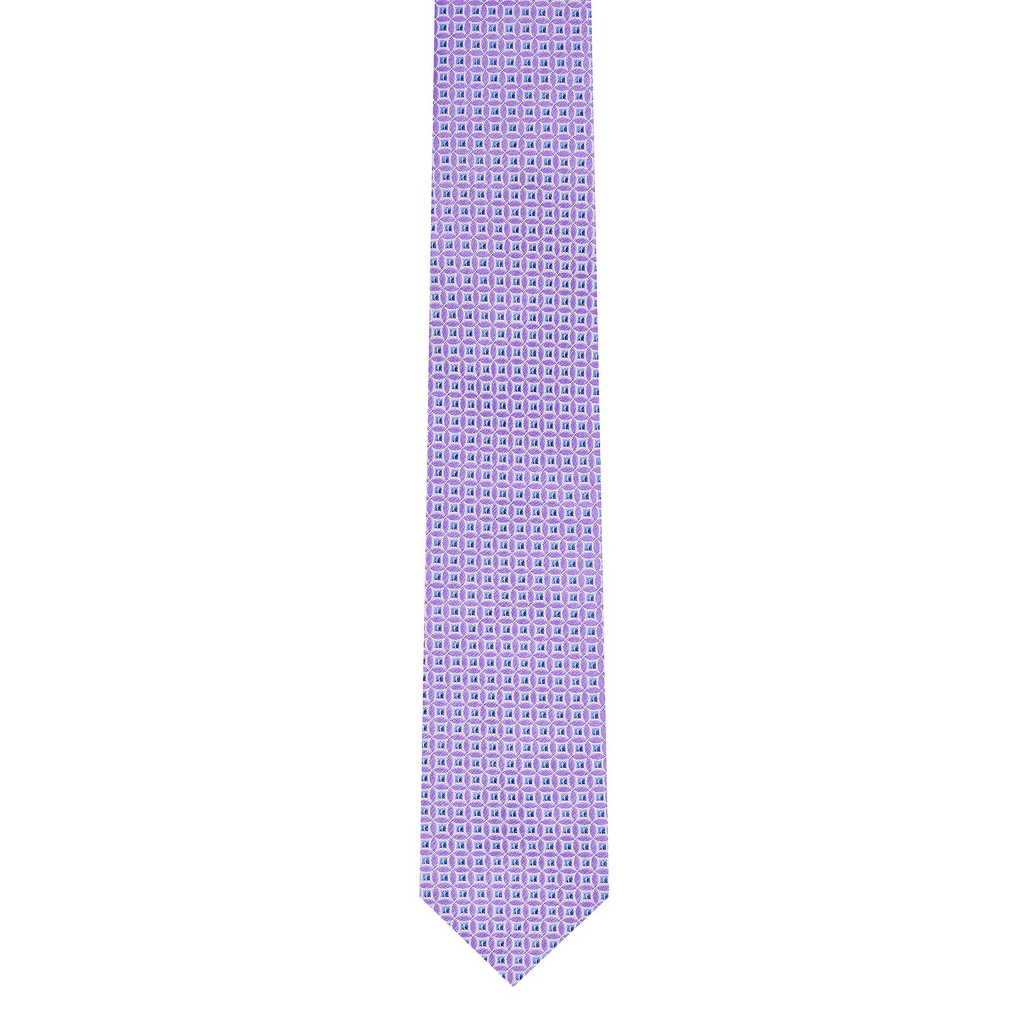 Corbata en tejido jacquard con motivos geometricos Vittorio Forti