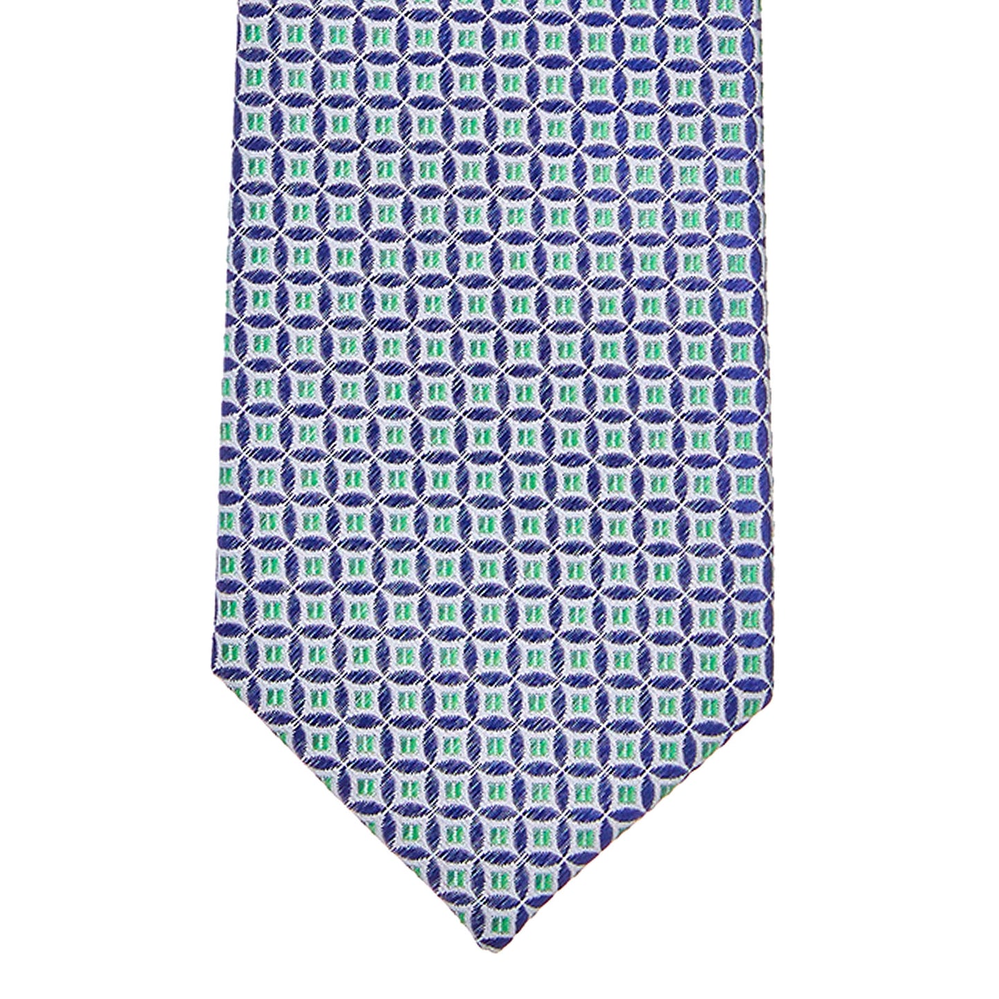 Corbata en tejido jacquard con motivos geometricos Vittorio Forti