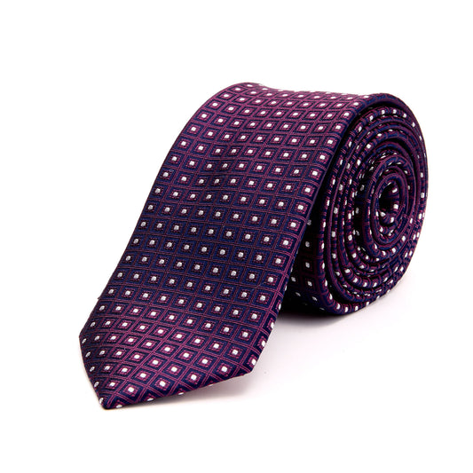 Corbata de Vestir Para Caballero Tejido Jacquard Seda 6 cm