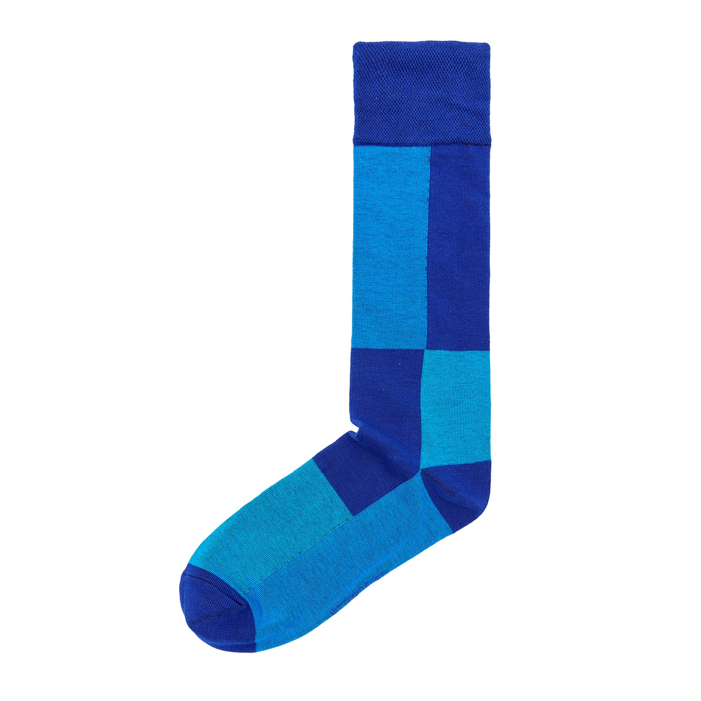 Calcetin de Moda para Caballero con Diseño de Bloque