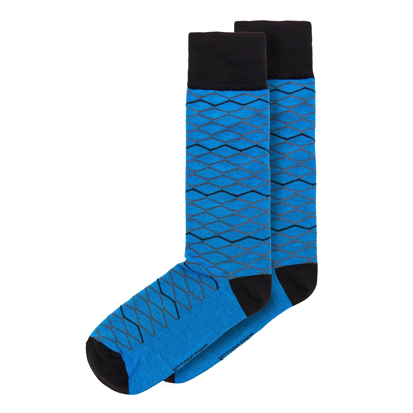 Calcetin de Moda para Caballero con Diseño de zigzag